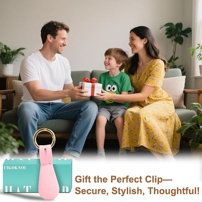 Fikoksol Magnetic Hat Clip for Travel on Bag, Silicone Hat Holder for Tote Beach Bag, Hand Free Strong Magnet Purse Hook Cowboy Hat Hanger Carrier for Travel Vacation Essentials Accessories