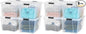 IRIS USA 72 QT Plastic Storage Box with Lid and Latches - 8 Pack - BPA-Free, See-Through Organizing Solution, Durable Nestable Stackable Containers, Secure Pull Handle - Clear