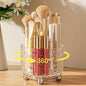 A-LuGei 【Crystal Design 𝟰.𝟳" Makeup Brush Holder Organizer, 𝟯𝟲𝟬° Rotating Makeup Organizer, 6 Slot Makeup Organizer Countertop, Vanity Organzier, Pen Holder for Desk Office Bathroom Desktop