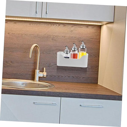 Hemobllo 2pcs Wall Mount Kitchen Shelves Organizer over Pantry Door Cabinet Door Storage Bathroom Space-saving Elegant Wall Organizer