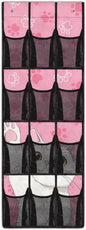 Cat Paw Over The Door Shoe Organizers with 12 Mesh Pockets Baby Organizer Storage Hanging Shoe Organizer Shoe Holder Rack for Toddler Girl Room Baby Room Craft Room Bedroom