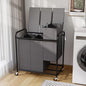 180L Laundry Sorter 3 Section – Heavy Duty Rolling Laundry Basket with Lockable Wheels and Lid, 3 Large Separate Removable Bags, Laundry Hamper Cart for Laundry Room Organizer (Grey)