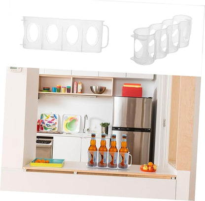 CHILDWEET 2pcs Fridge Can Dispenser Beer Refrigerated Holder Storage Box for Drinks Can Storage for Refrigerator Seasoning Jar Crisper