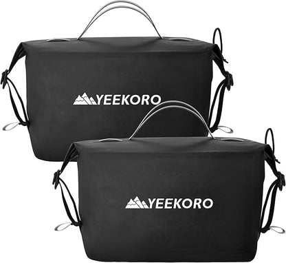 Vacuum Bag, Waterproof Reusable Vacuum Compression Bags（2 PACK,Black