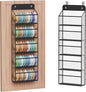 Simple Trending Over The Door Hat Organizer for Baseball Caps, Large Storage 72 Caps Hat Rack for Closet Wall, Deep Pockets Hanging Hat Holder with 2 Hooks, Black