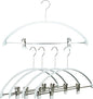 Mawa Narrow Petite Clothing Hangers, Steel Hanger with Non-Slip Coating, for Shirts, Dresses, Suits, Pants, Skirts, Camisoles, Jackets, 360-degree Rotatable Hook