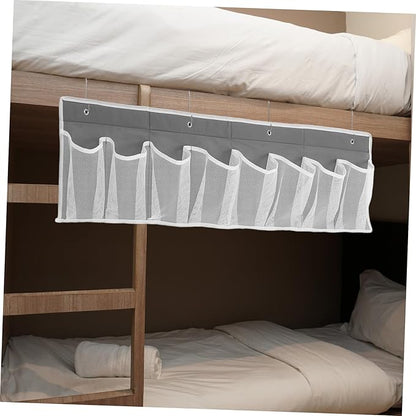 Amosfun 8-Pocket Bedside Shoe Organizer Wall-Mounted Mesh Storage Bag for and Home for Travel and Space-Saving Shoe Storage
