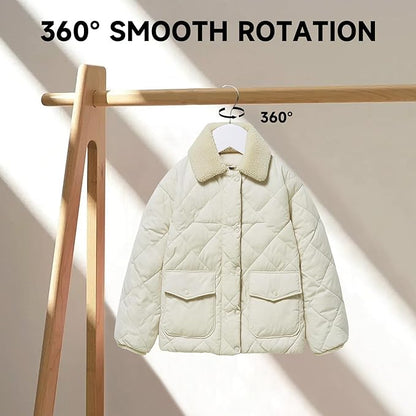 Quality Wooden Clothes Hangers, Solid Wood Suit & Coat Hangers with Pants Bars, Swivel Hook, Shoulder Notches, Heavy Duty Hangers for Shirts, Jackets, Dresses & Trousers(White/12-Pack)