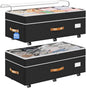 Budding Joy Under Bed Storage with Wheels 2Pack, 80L Height Adjustable Underbed Containers with Clear Lids, Rolling Under Bed Shoe Storage Organizer for Dorm Home Clothes, Blankets, Toys, Black