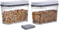 Food Dispenser Set, Airtight Food Storage Container with Lid 1.5L,2PCS BPA-FREE Plastic Pantry Organization Canisters for Nuts Quinoa Coffee and More Dry Food in Kitchen