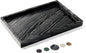 YMXYJM Natural Marble Tray for Bathroom, Genuine Ancient Wood Grain Marble Vanity Tray, Luxury Stone Trays for Dresser, Home Decor, Kitchen, Non-Resin/Non-Ceramic, 12"x 8", Ancient Wood Grain