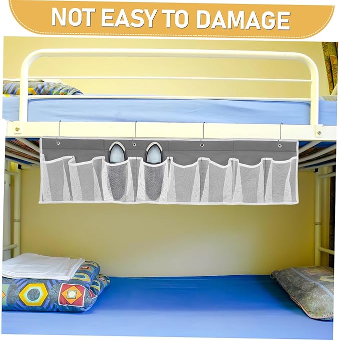 Healifty RV Shoe Storage Bag 8-Slot Non-Woven Fabric Bedside Organizer Hanging Pocket for Shoes and Small Items Space-Saving RV Storage Solution