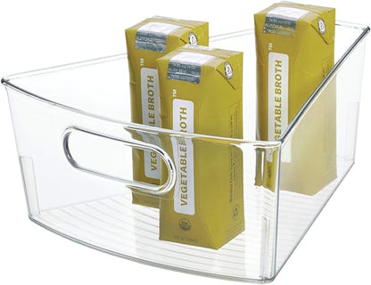 iDesign Plastic Lazy Susan Cabinet Storage Bin, 1/8 Wedge Container for Kitchen, Pantry, Counter, BPA-Free, 10.25" x 9.5" x 4", Clear