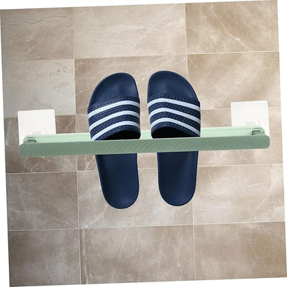 Amosfun Wall-mounted Telescopic Shoe Rack Bathroom Slipper Holder Sturdy Space-saving Design for Easy Installation and Organization Your Home
