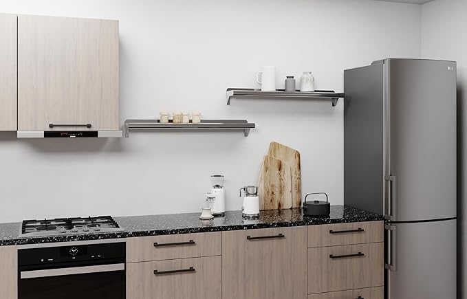 AmGood 6 in. x 36 in. Stainless Steel Wall Shelf | NSF | Metal Shelving | Garage, Laundry, Storage, Utility Room | Restaurant, Commercial Kitchen