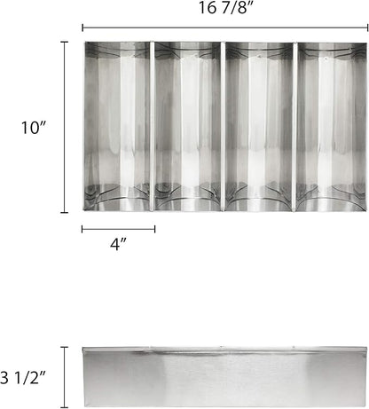 Thunder Group 4-Compartment Stainless Steel Cutlery Box