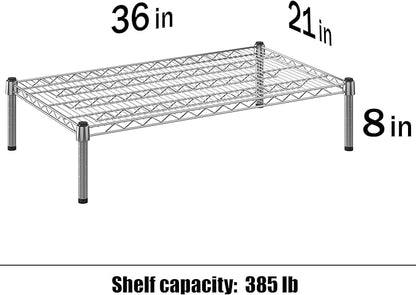 21" Deep x 36" Wide x 8" Height Wire Shelving Kit | 1-Tier | NSF Commercial Storage Rack Unit