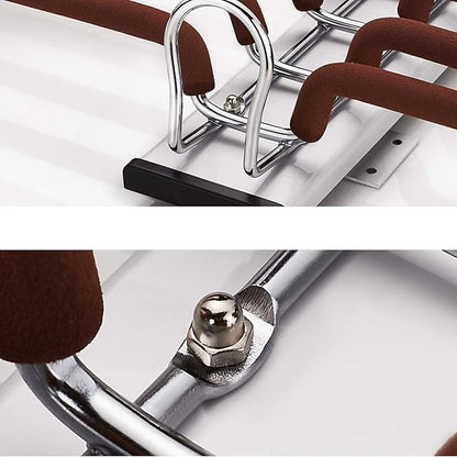 Hanging Pull Out Trousers Storage Rack,Multi Functional Pants Rack,Pull Out Closet Pants Hanger,for Clothes Towel Scarf Trousers Tie (Left Side Mounted)
