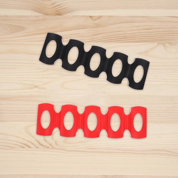 KICHOUSE 2pcs Silicone Wine Stacker - Beer Can Rack Bottle Stacking Mat Wine Holder Holder Rack To Stack Bottles Cans Beer Soda Red Black