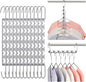 Space Saving Hangers for Clothes, Sturdy Metal Hangers Wardrobe Closet Organizer, Magic Cascading Hanger, Pack of 12