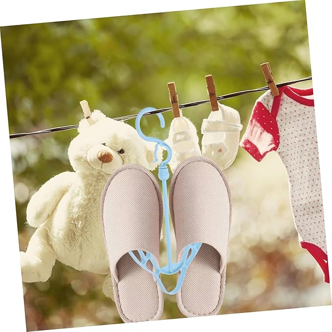 Hemobllo 2pcs Plastic Shoe Drying Rack Hanging Organizer Shoe Storage Clips Lightweight