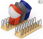 Hat Organizer for baseball Caps 2 Pack Wooden Hat Rack Stand for Closet Storage up to 14 Ball Caps