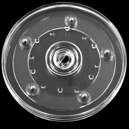 2 Pack 4 inch Lazy Susan Turntable - Acrylic Ball Bearing Rotating Tray for Cake, Spice Rack - Perfect for Kitchen Pantry with 360˚Rotation