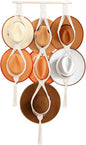 Bohemian Hat Holder Macrame Hat Hangers for Wall Holds 7 Hats