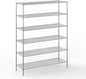 24" Deep x 72" Wide x 96" Height Wire Shelving Kit | 6-Tier | NSF Commercial Storage Rack Unit