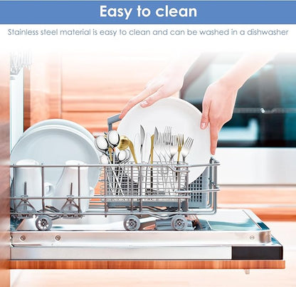 2Pcs Stainless Steel Cutlery Hanging Basket for Knife Fork Spoon,Quick Drying Compartmental Utensil Drainage Rack,Rustproof Hollow Out Utensil Drying Basket for Kitchen