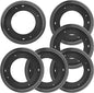 6 Packs 12'' Lazy Susan Hardware, Heavy Duty 5/16''Thick Turntable Bearing Swivel Pate for Rotating Table, Book Case, Serving Tray, Corner Shelves, Kitchen, DVD Tower, Shoe Rack, Black