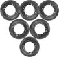 6 Packs 9'' Lazy Susan Hardware, Heavy Duty 5/16''Thick Turntable Bearing Swivel Pate for Rotating Table, Book Case, Serving Tray, Corner Shelves, Kitchen, DVD Tower, Shoe Rack, Black