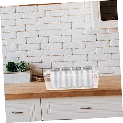 Refrigerator Organizer Bin for Drinks Clear Rolling Soda Can Dispenser with Drawer Design Space-saving Beverage Holder for Beer Soda and More for Fridge Storage