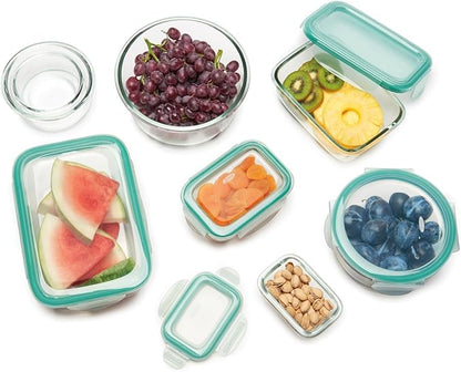OXO Good Grips 1 Cup Smart Seal Glass Round Food Storage Container (Pack of 2)