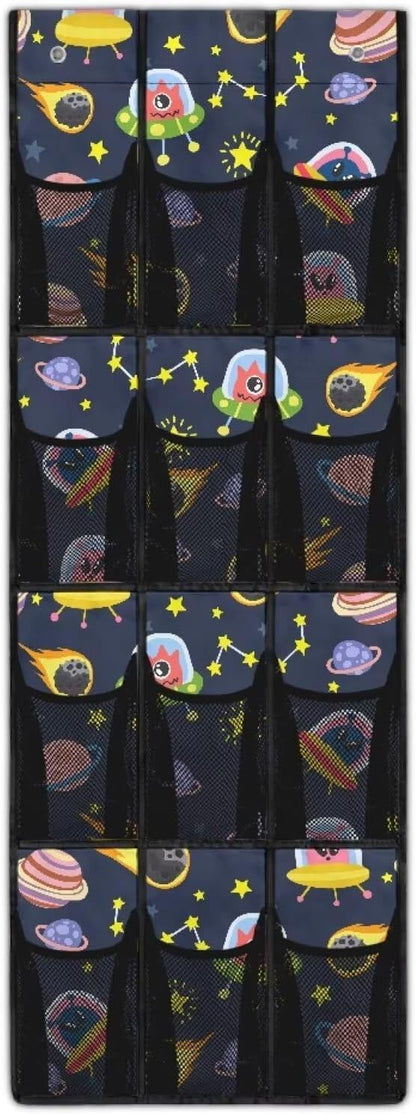 Generic Black Alien Over The Door Pantry Organizer Space-Saving Over The Door Shoe Storage Organizer Bringing Convenience to Life and Work It Is Suitable for Children Kids Students