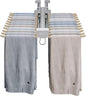 Pull Out Trousers Rack Pants Hanger Bar, 22 Arms Steel Pull Out Pants Rack,Top-Mounted Jeans Pants Clothes Organizers Hanger for Displaying & Storing Trousers,Towels