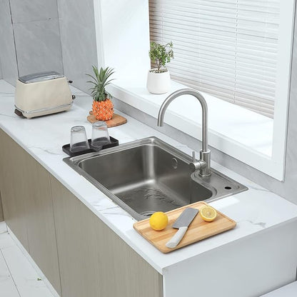 MicoYang Silicone Bathroom Soap Dishes with Drain Spout-Bathroom and Kitchen Sink Organizer,Sponge Holder,Dish Soap Tray,Perfect for Dispenser,Scrubber,Bottle,Cup on Sink or Counter-Coffee 9.6"×5.3"