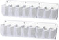 2 Pieces RV Shoe Storage Bags Shoes Rack Practical Hanging Shoe Organizer for Tools Accessories Books Camping Dorm Pantry, White