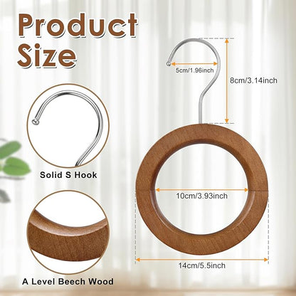 Wood Hat Organizer for Baseball Caps,Magnetic Hat Rack,Belt Hanger for Closet, Multipurpose Closet Hangers for Belts Ties Tank Tops