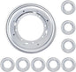 9 Pack 9" Lazy Susan Turntable Bearing Plate, Heavy Duty 750lbs Load Capacity, Lazy Susan Turntable Ball Bearing for Rotating Table, Serving Tray, Kitchen Storage(Silvery)