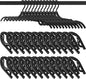 24PCS Travel Hangers, Portable Foldable Clothes Hangers, Black, Non-Slip, Foldable Clothes Drying Rack for Travel and Home