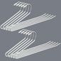 Alise Pants Hangers,Open-Ended Metal Pant Hanger10 Pack Non Slip Pant and Jean Hanger for Closet Space Saving Clothes Hanger,Versatile Hangers for Heavy Pants, Jeans, Trousers, Scarf,White