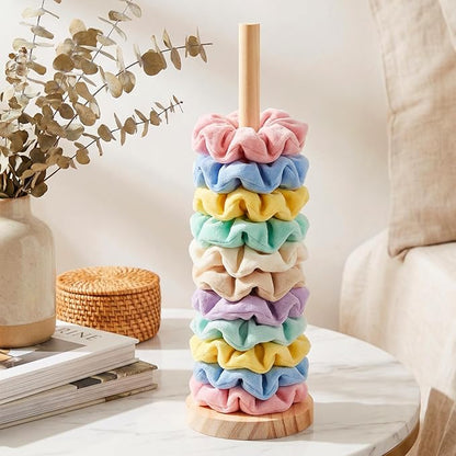 Scrunchie Holder Hair Tie Holder Organizer Stand Scrunchie Organizer Hair Accessories Organizers Storage Display Modern Jewelry Scrunchy Display Hairs Elastics Storage for Women Girl Bedroom Decor
