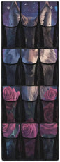 Wolf Door Hanging Shoe Organizer 12 Pockets Behind Door Organizer for Dorm Room Easy to Install Rose Wall Hanging Storage for Office