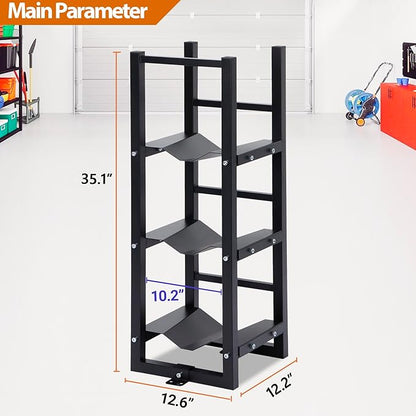 Refrigerant Tank Rack 3x30lb, Stable Refrigerant Cylinder Tank Rack, Cylinder Rack Sufficient Storage for Freon, Gases, Oxygen, Nitrogen, Acetylene