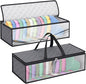 2 Pack Caps Hat Organizer Case Hat Holder Rack with 2 Carry Handles for Closet Moisture