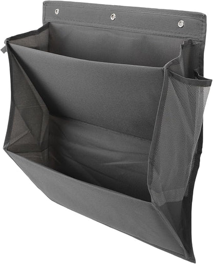 Efficiently Use Vertical Space with Door Mounted Design Hanging Shoes Design, Oxford Fabric Double Tier Shoe Organizer for Spaces (Gray)