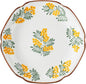 aito 111257 Mimosa Style Curry Plate, Pasta Plate, Approx. Diameter 9.4 inches (24 cm), Floral, Microwave, Dishwasher Safe, Yellow, Mino Ware, Made in Japan