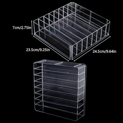 Klmnop Tumbler Lid Organizer, Clear Cup Lid Organizer with 7 Adjustable Dividers for Cabinet, Cabinet Pantry Kitchen Organizers for All Brand Tumbler Lid(1 Pack)
