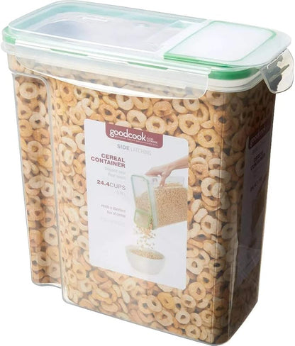 Good Cook Cereal Container - 24.4 Cups,Clear,1 Count (Pack of 1),769290